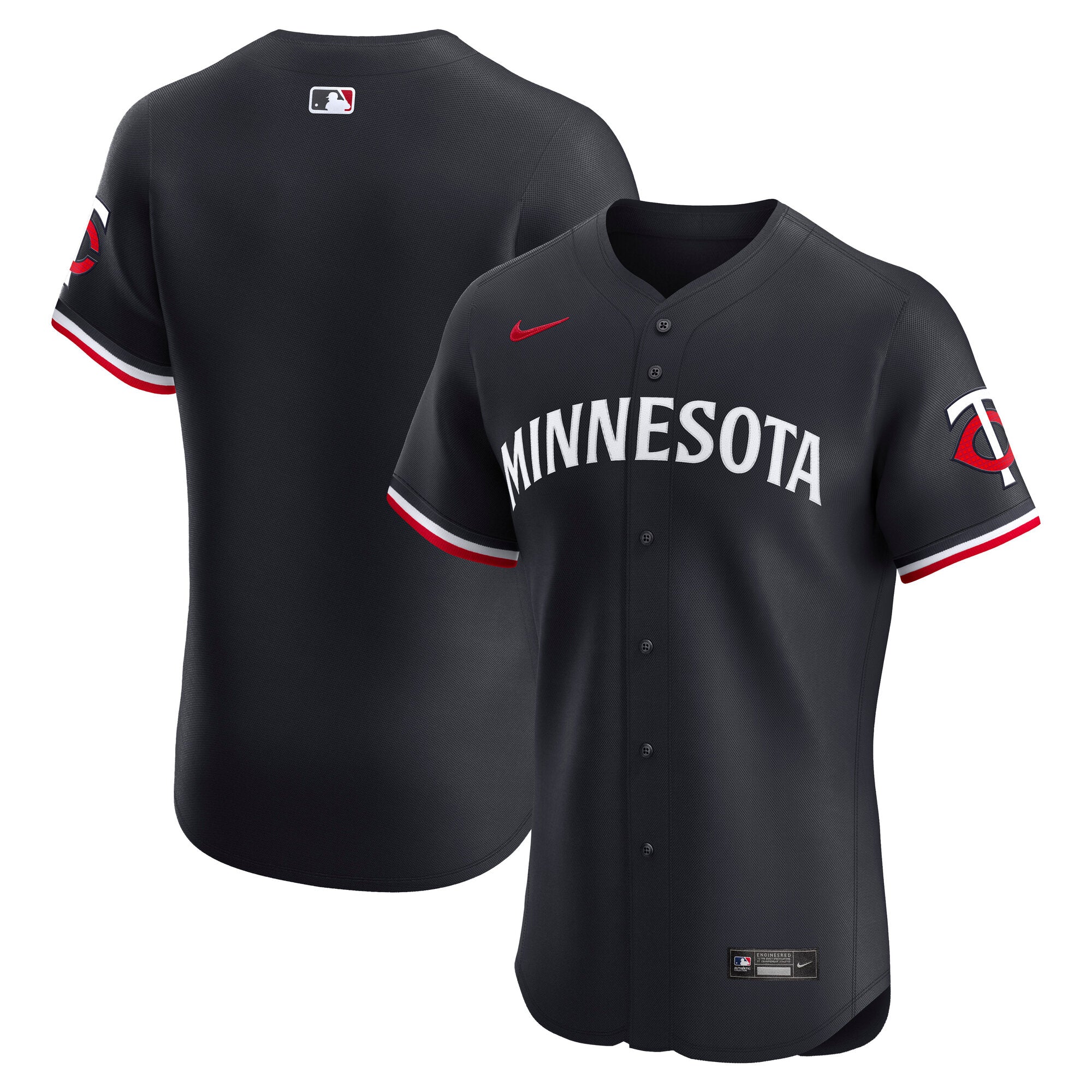 Minnesota Twins Alternate 2 Elite Jersey - Navy | Stitched Baseball Jersey TJS1551