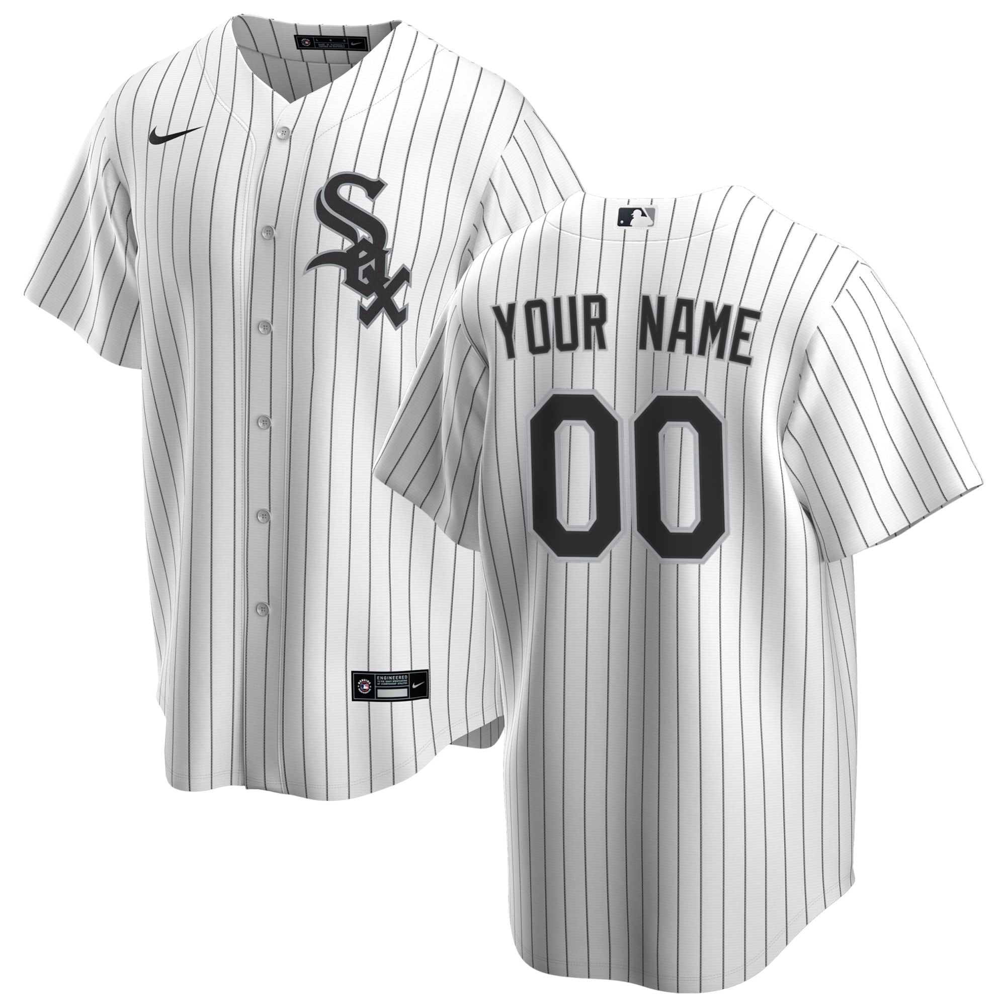 Chicago White Sox Home Replica Custom Jersey - White | Stitched Baseball Jersey TJS1529