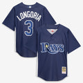 Evan Longoria Tampa Bay Rays M & N Batting Practice Jersey - Navy | Stitched Baseball Jersey TJS1350