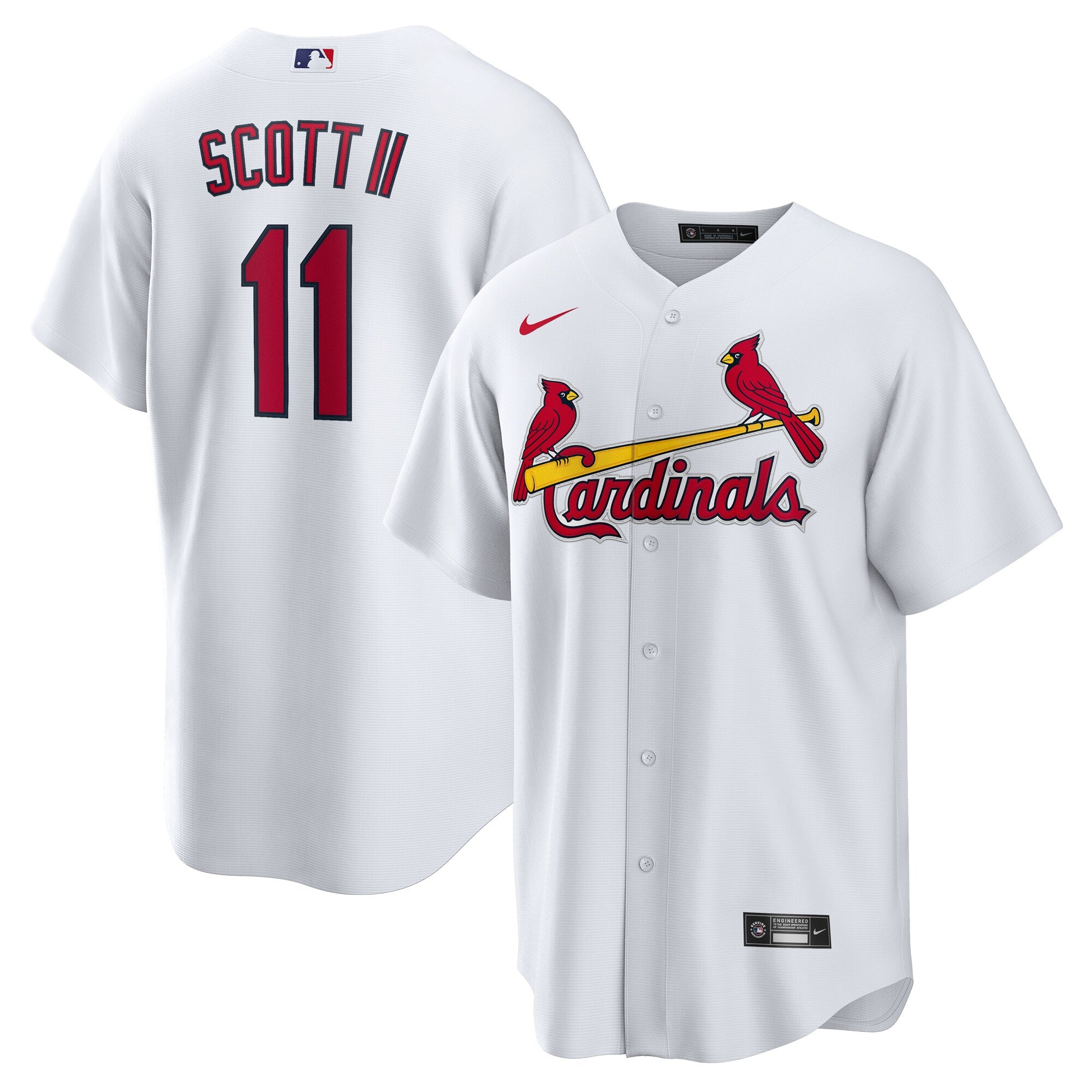Victor Scott II St. Louis Cardinals Home Replica Jersey - White | Stitched Baseball Jersey TJS1351