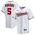 CJ Abrams Washington Nationals Home Replica Jersey - White | Stitched Baseball Jersey TJS1337