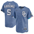 CJ Abrams Washington Nationals 2025 City Connect Limited Jersey - Blue | Stitched Baseball Jersey TJS1418