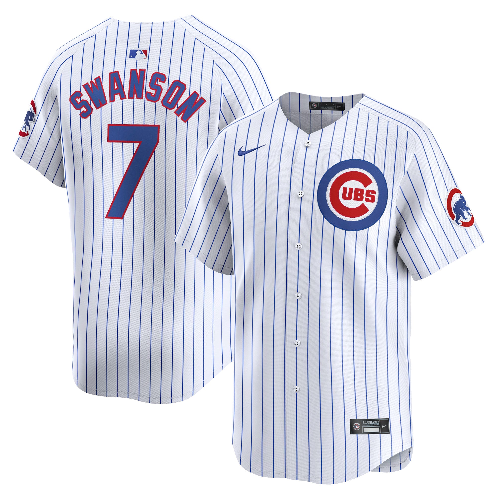 Dansby Swanson Chicago Cubs Home Limited Player Jersey - White | Stitched Baseball Jersey TJS1417