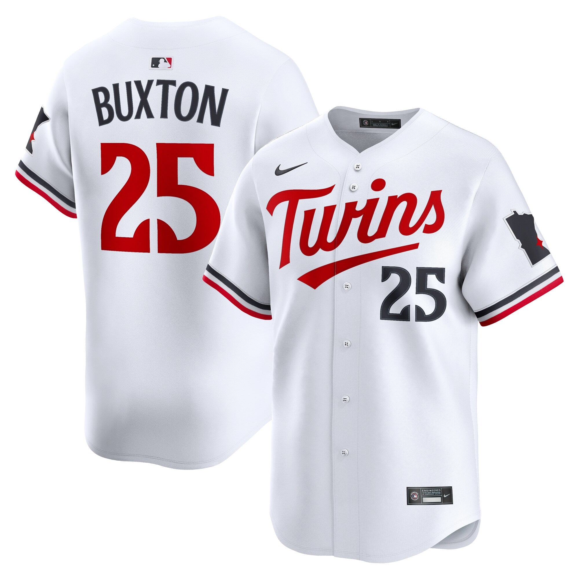 Byron Buxton Minnesota Twins Home Limited Player Jersey - White | Stitched Baseball Jersey TJS1313