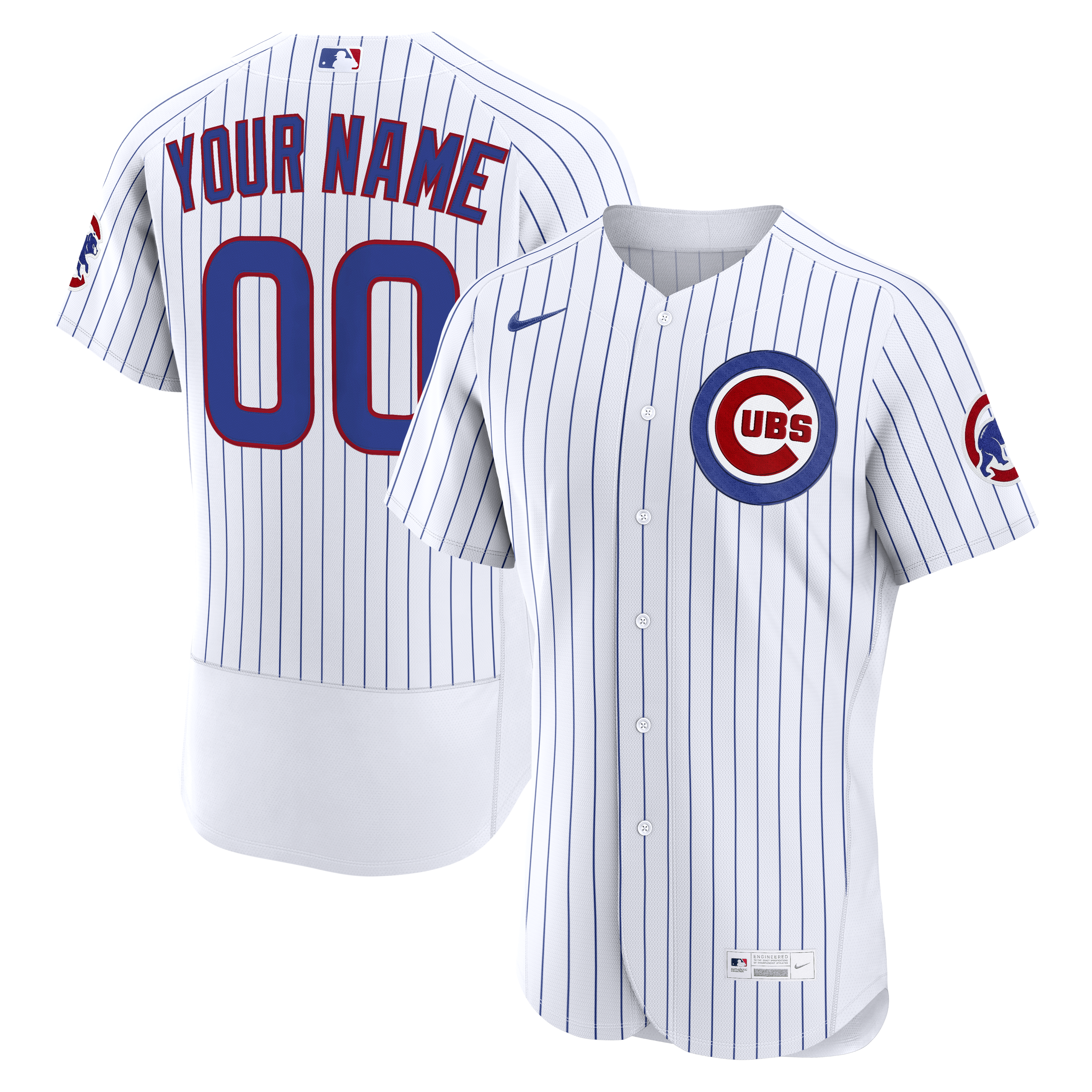Chicago Cubs Home Custom Jersey - White | Stitched Baseball Jersey TJS1562