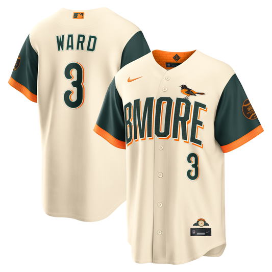 Taylor Ward Baltimore Orioles 2026 City Connect Stadium Jersey - Cream | Stitched Baseball Jersey TJS1451