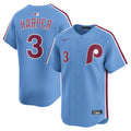 Bryce Harper Philadelphia Phillies Alternate Limited Player Jersey - Light Blue | Stitched Baseball Jersey TJS1368