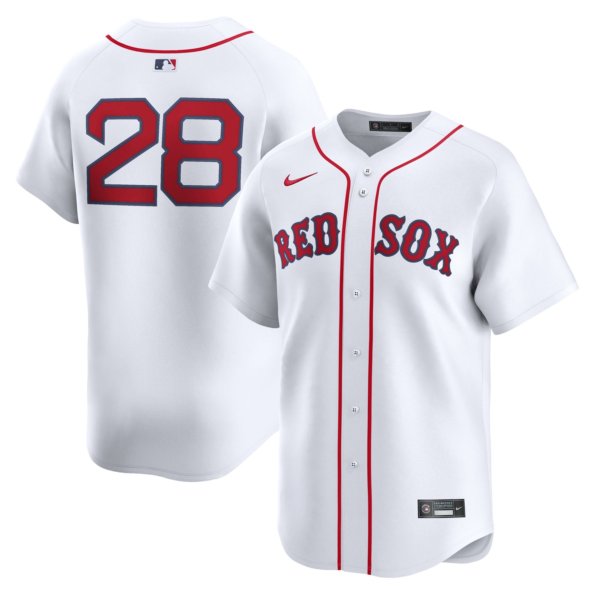 Kristian Campbell Boston Red Sox Home Limited Jersey - White | Stitched Baseball Jersey TJS1468