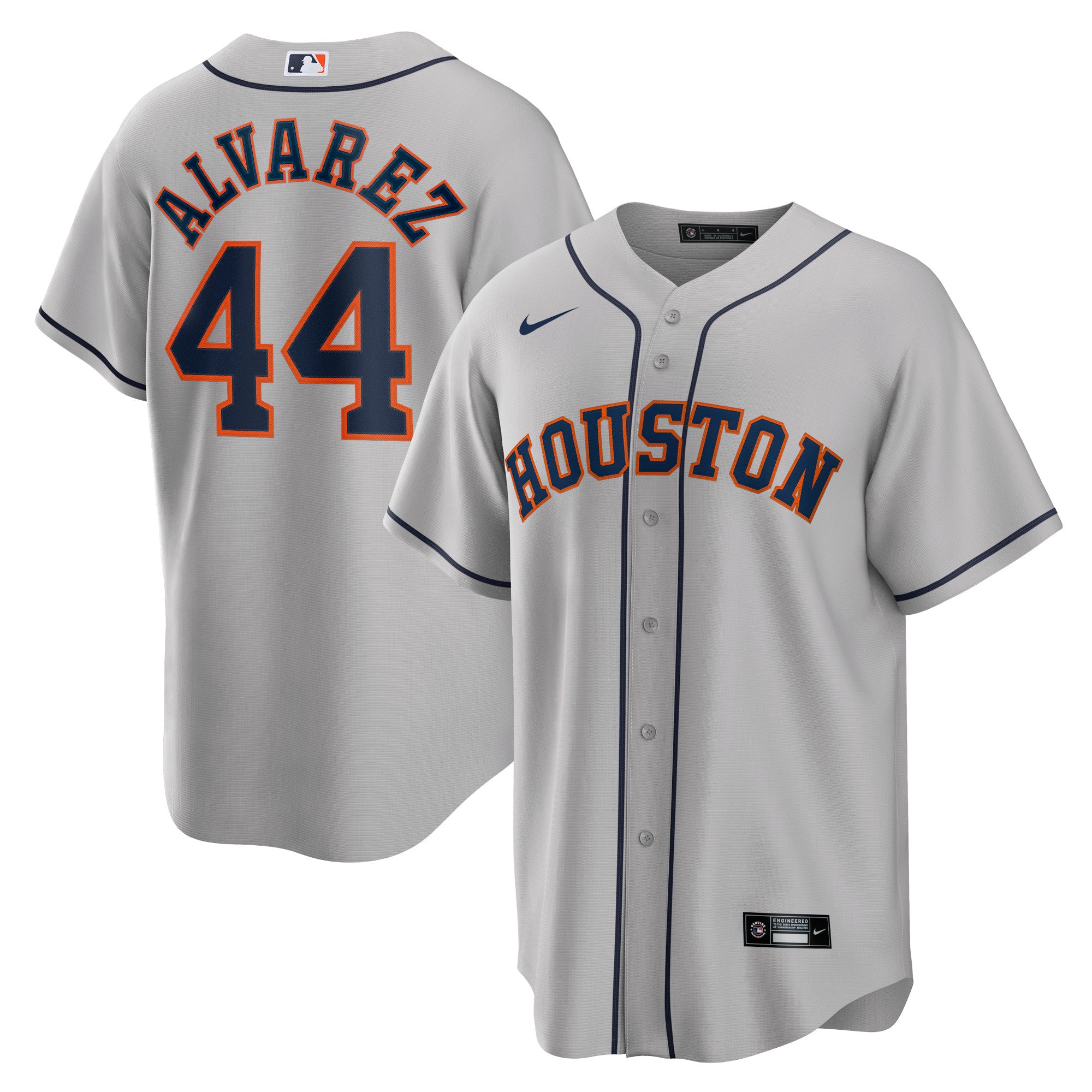 Yordan �lvarez Houston Astros Road Replica Player Jersey - Gray | Stitched Baseball Jersey TJS1486