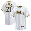 Roberto Clemente Pittsburgh Pirates Home Replica Player Name Jersey - White | Stitched Baseball Jersey TJS1340