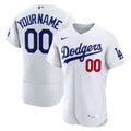 Los Angeles Dodgers Home Custom Jersey - White | Stitched Baseball Jersey TJS1411