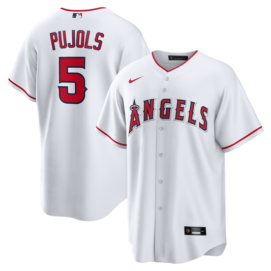 Albert Pujols Los Angeles Angels Home Retired Player Replica Jersey - White | Stitched Baseball Jersey TJS1513