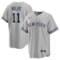 Anthony Volpe New York Yankees Road Replica Jersey - Gray | Stitched Baseball Jersey TJS1506