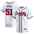Chris Sale Atlanta Braves Home Limited Player Jersey - White | Stitched Baseball Jersey TJS1316