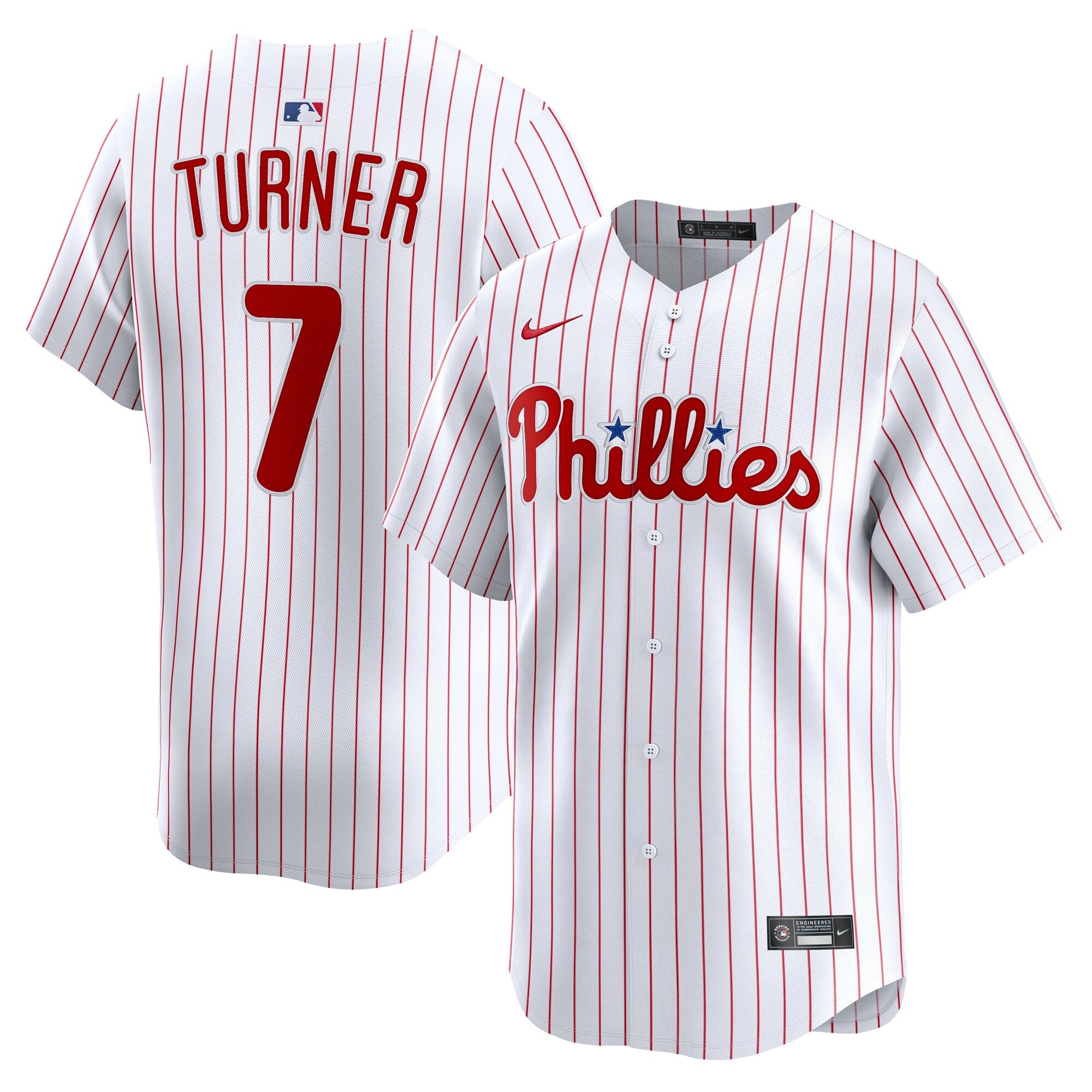 Trea Turner Philadelphia Phillies Home Limited Player Jersey - White | Stitched Baseball Jersey TJS1371