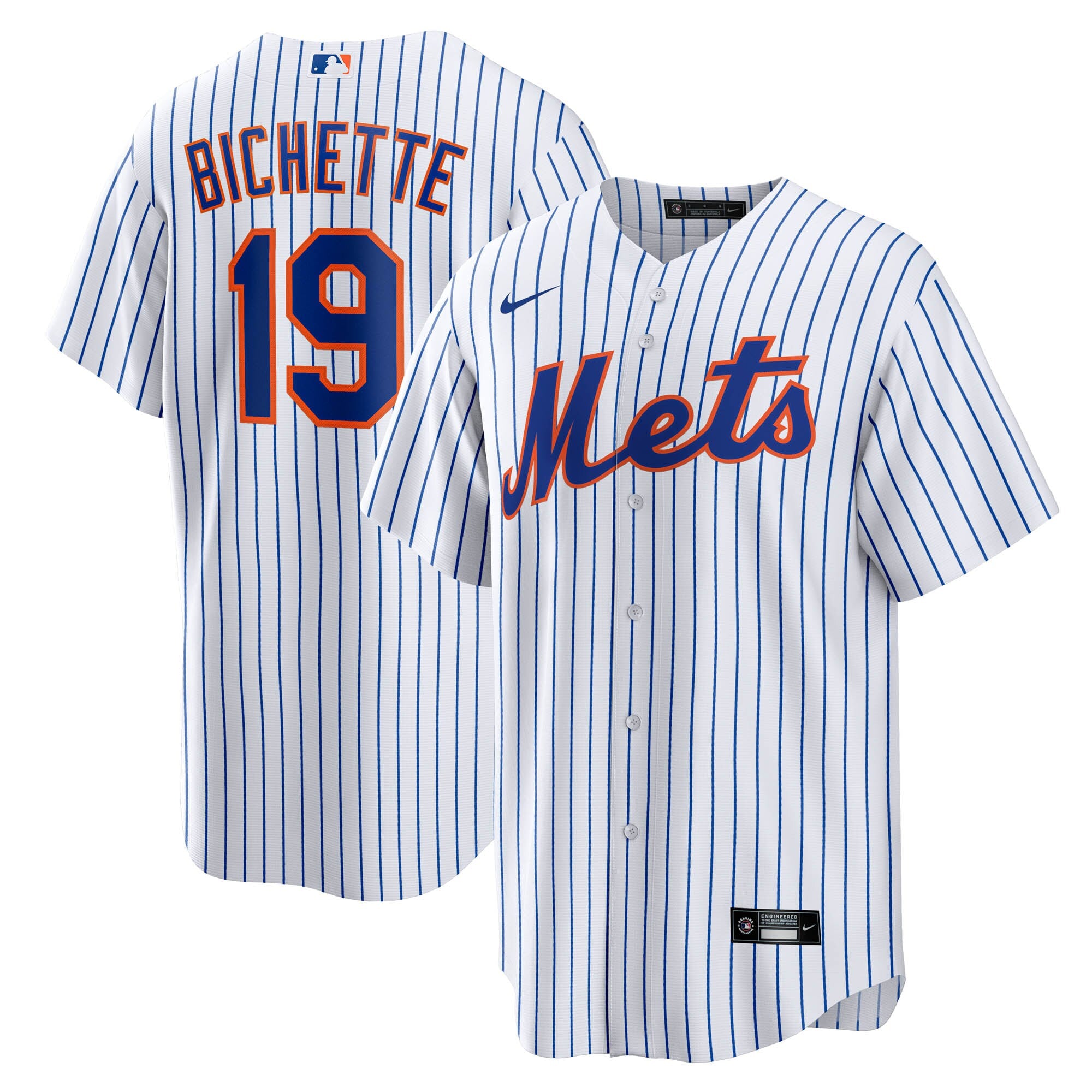 Bo Bichette New York Mets Home Replica Jersey - White | Stitched Baseball Jersey TJS1385