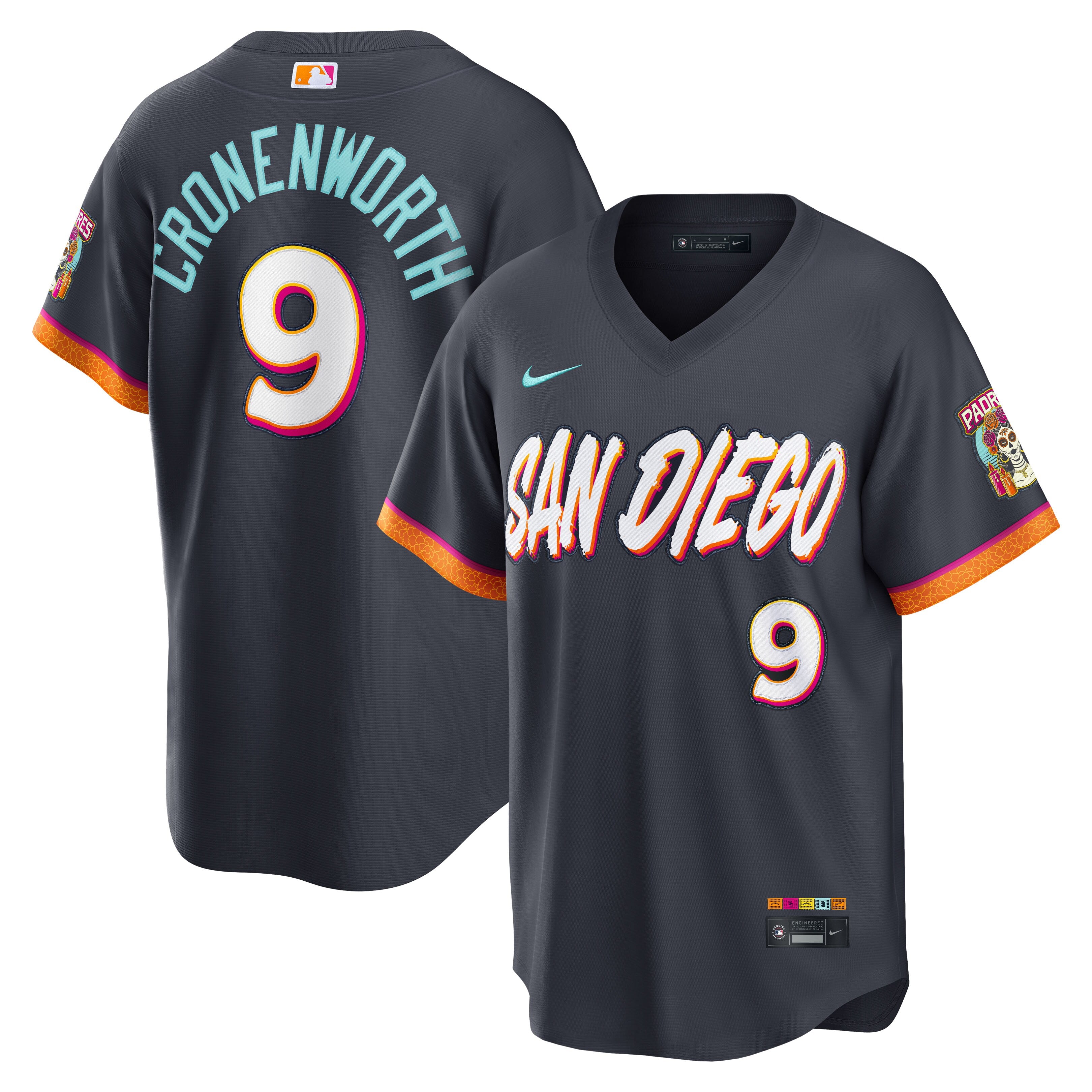 Jake Cronenworth San Diego Padres 2026 City Connect Stadium Jersey - Obsidian | Stitched Baseball Jersey TJS1309