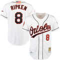 Cal Ripken Baltimore Orioles M & N Home Jersey - White | Stitched Baseball Jersey TJS1349