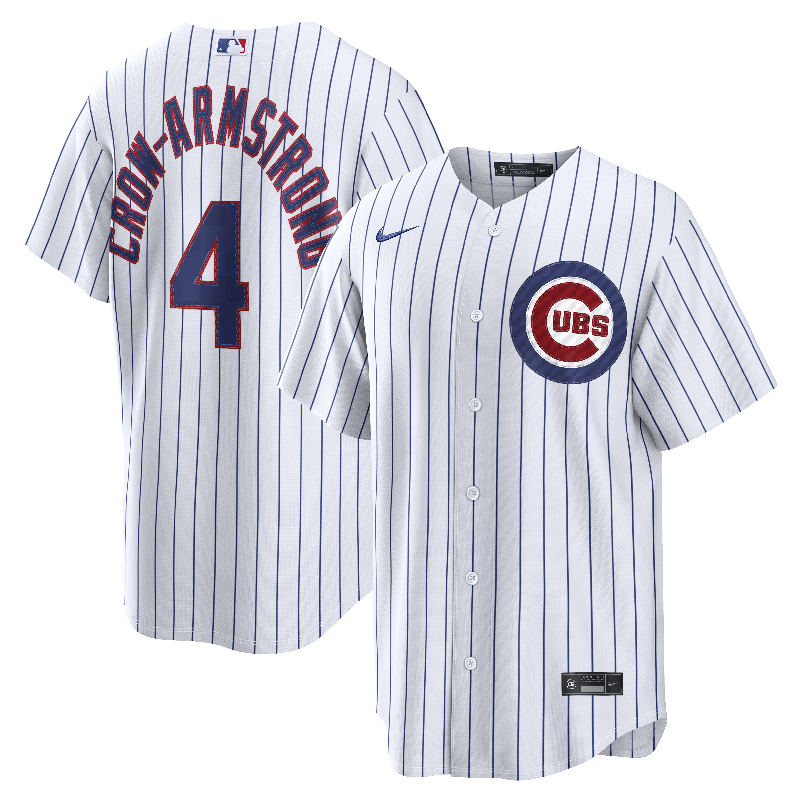 Pete Crow-Armstrong Chicago Cubs Home Replica Jersey - White | Stitched Baseball Jersey TJS1504