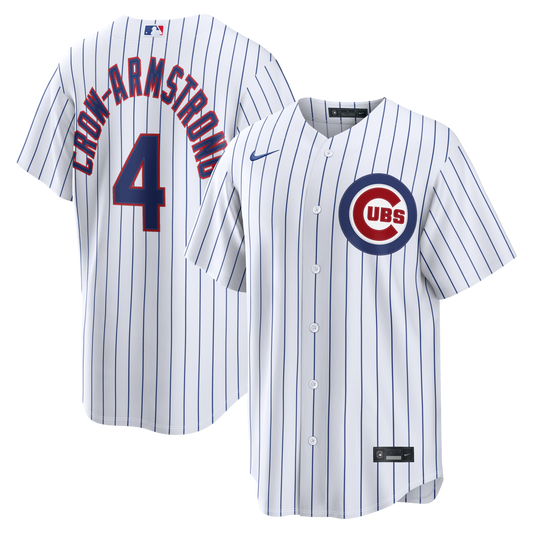 Pete Crow-Armstrong Chicago Cubs Home Replica Jersey - White | Stitched Baseball Jersey TJS1504