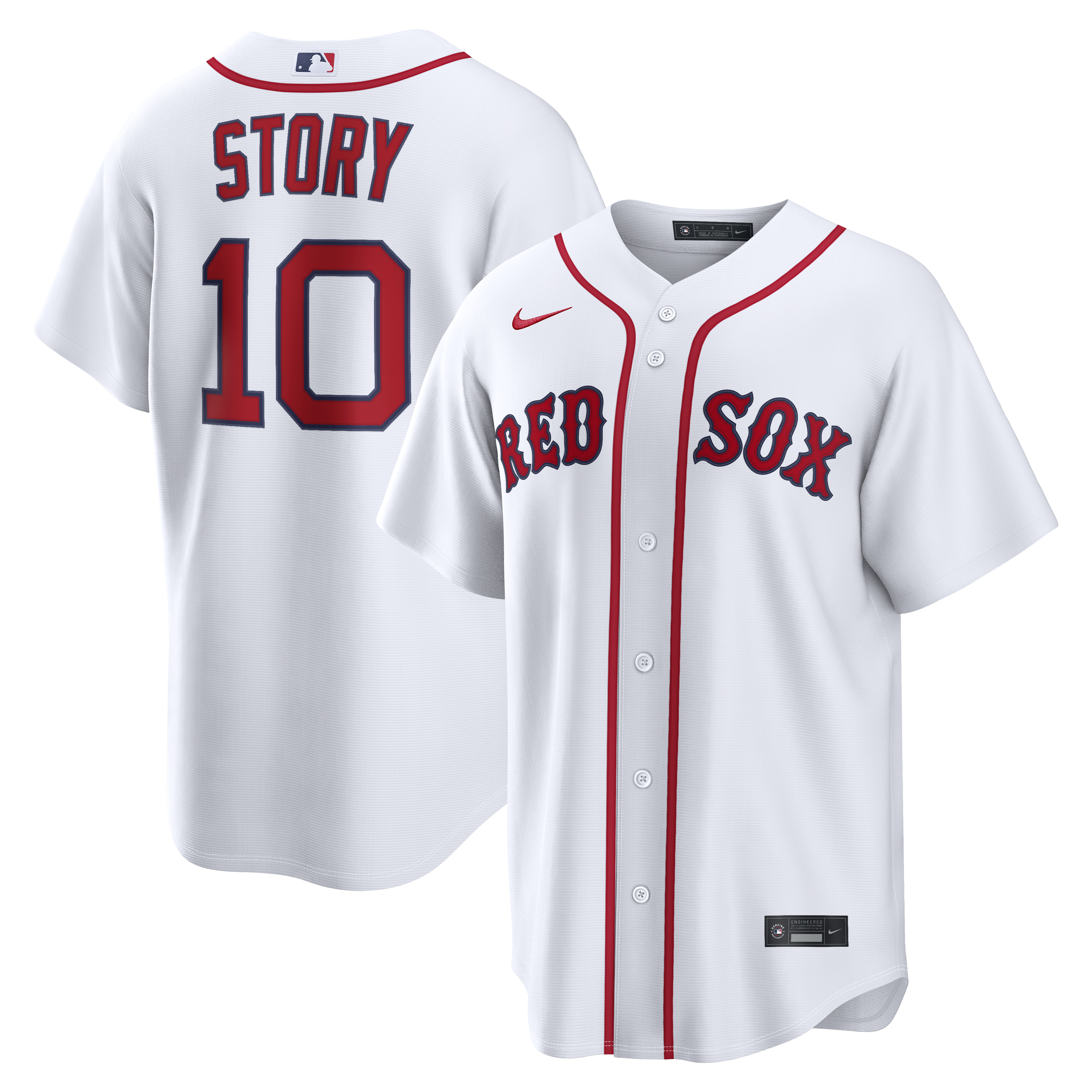 Trevor Story Boston Red Sox Home Replica Jersey - White | Stitched Baseball Jersey TJS1381