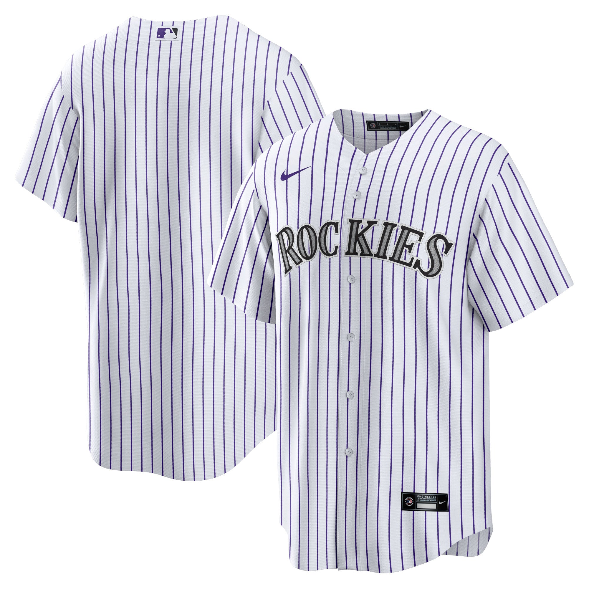 Colorado Rockies Home Blank Replica Jersey - White | Stitched Baseball Jersey TJS1455