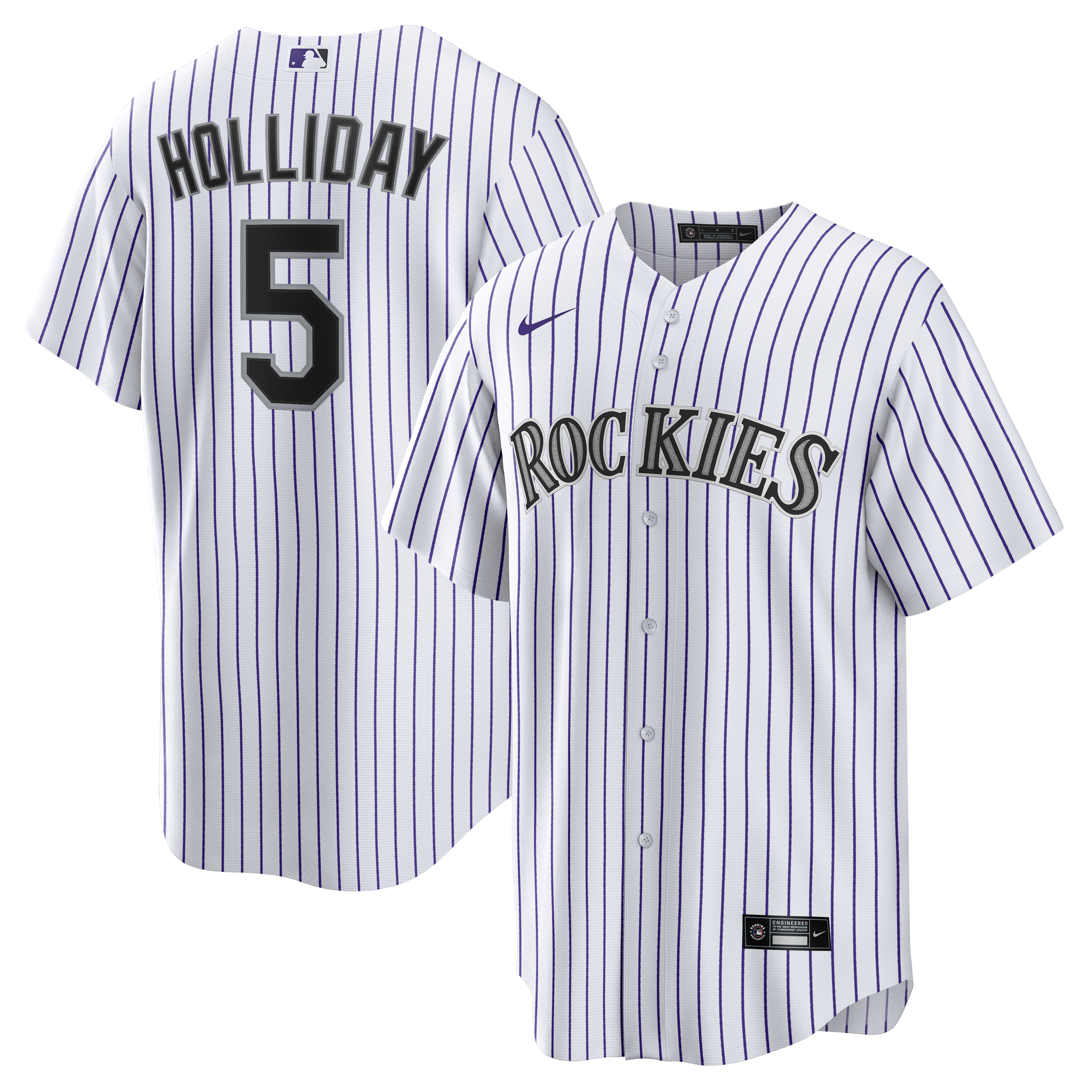 Matt Holliday Colorado Rockies Home Retired Player Replica Jersey - White | Stitched Baseball Jersey TJS1330