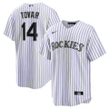 Ezequiel Tovar Colorado Rockies Home Replica Jersey - White | Stitched Baseball Jersey TJS1472