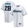 Kyle Stowers Miami Marlins Home Replica Jersey - White | Stitched Baseball Jersey TJS1494