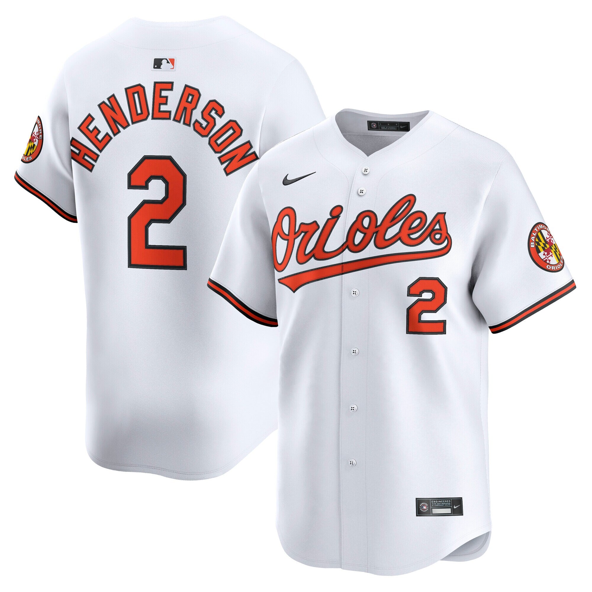 Gunnar Henderson Baltimore Orioles Limited Player Jersey - White | Stitched Baseball Jersey TJS1345