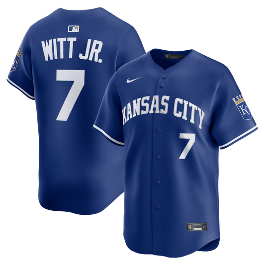 Bobby Witt Jr. Kansas City Royals Alternate 2 Limited Player Jersey - Royal | Stitched Baseball Jersey TJS1443