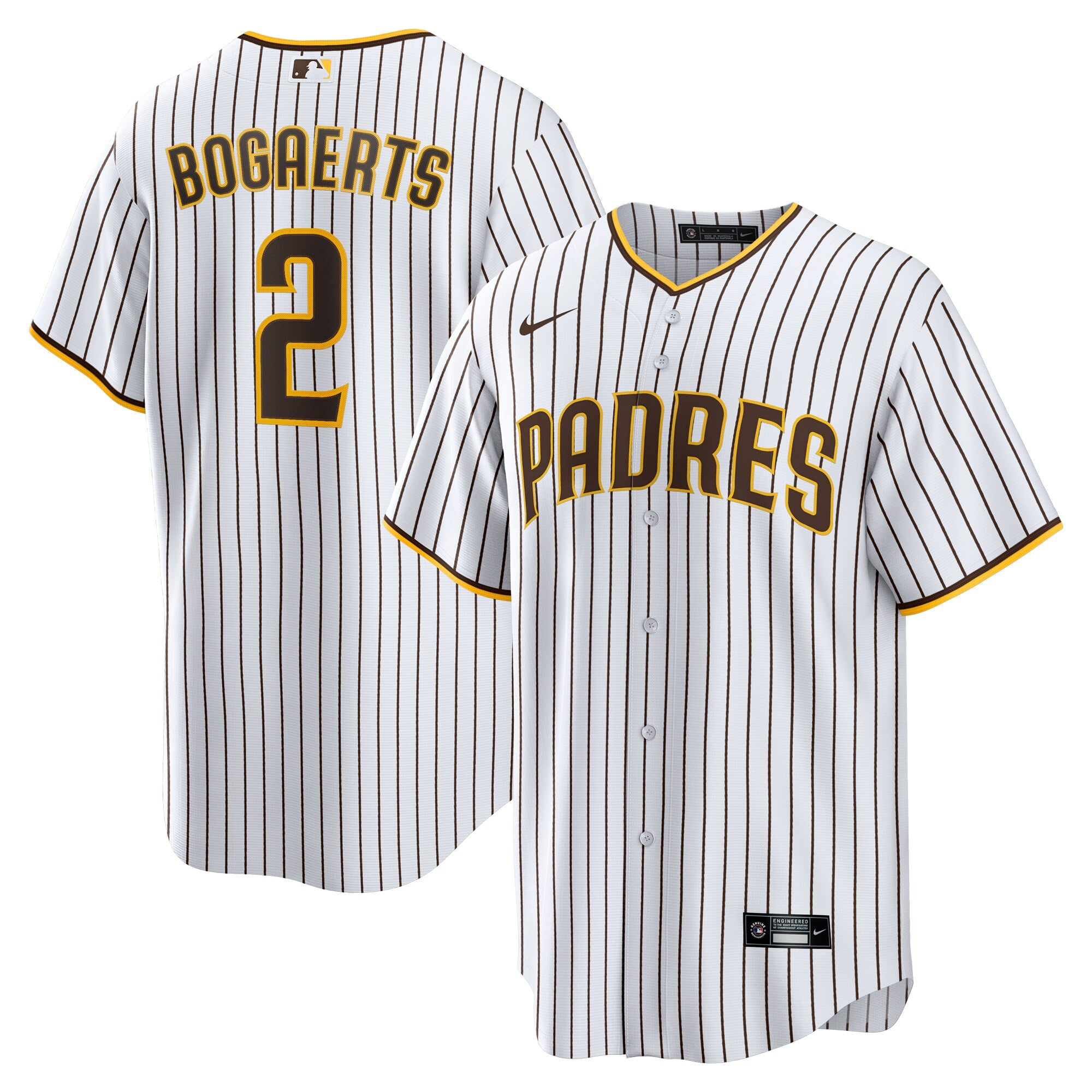 Xander Bogaerts San Diego Padres Home Official Replica Player Jersey - White/Brown | Stitched Baseball Jersey TJS1464