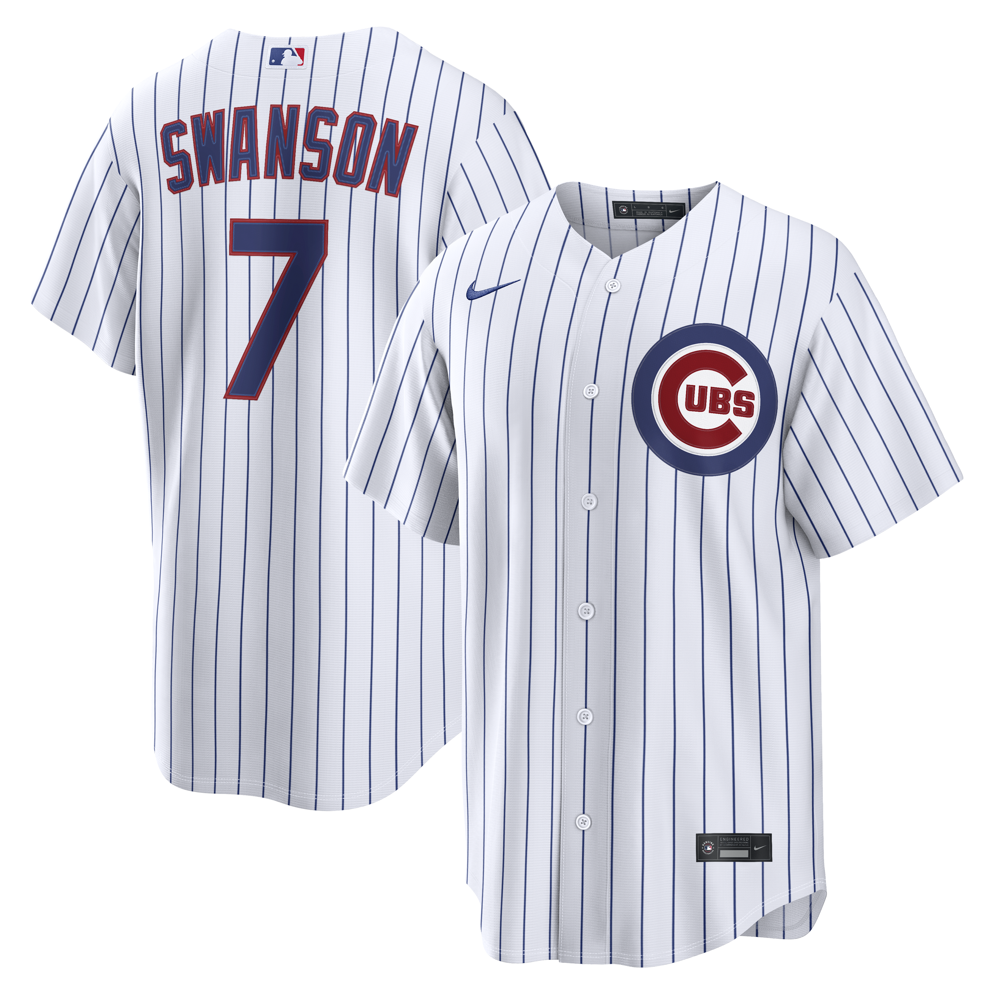 Dansby Swanson Chicago Cubs Home Replica Jersey - White | Stitched Baseball Jersey TJS1399