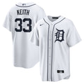 Colt Keith Detroit Tigers Home Replica Jersey - White | Stitched Baseball Jersey TJS1389