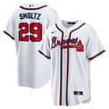 John Smoltz Atlanta Braves Home Retired Player Replica Jersey - White | Stitched Baseball Jersey TJS1369