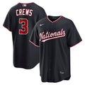 Dylan Crews Washington Nationals Alternate Replica Jersey - Navy | Stitched Baseball Jersey TJS1456