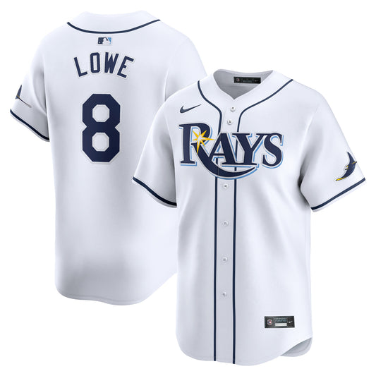 Brandon Lowe Tampa Bay Rays Home Limited Player Jersey - White | Stitched Baseball Jersey TJS1594