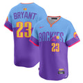 Kris Bryant Colorado Rockies 2025 City Connect Limited Player Jersey - Purple/Light Blue | Stitched Baseball Jersey TJS1391
