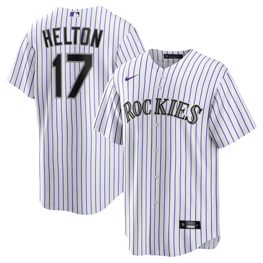 Todd Helton Colorado Rockies Home Retired Player Replica Jersey - White | Stitched Baseball Jersey TJS1567