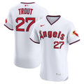 Mike Trout Los Angeles Angels Alternate 2 Elite Jersey - White | Stitched Baseball Jersey TJS1338