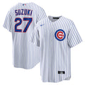 Seiya Suzuki Chicago Cubs Home Replica Jersey - White | Stitched Baseball Jersey TJS1364