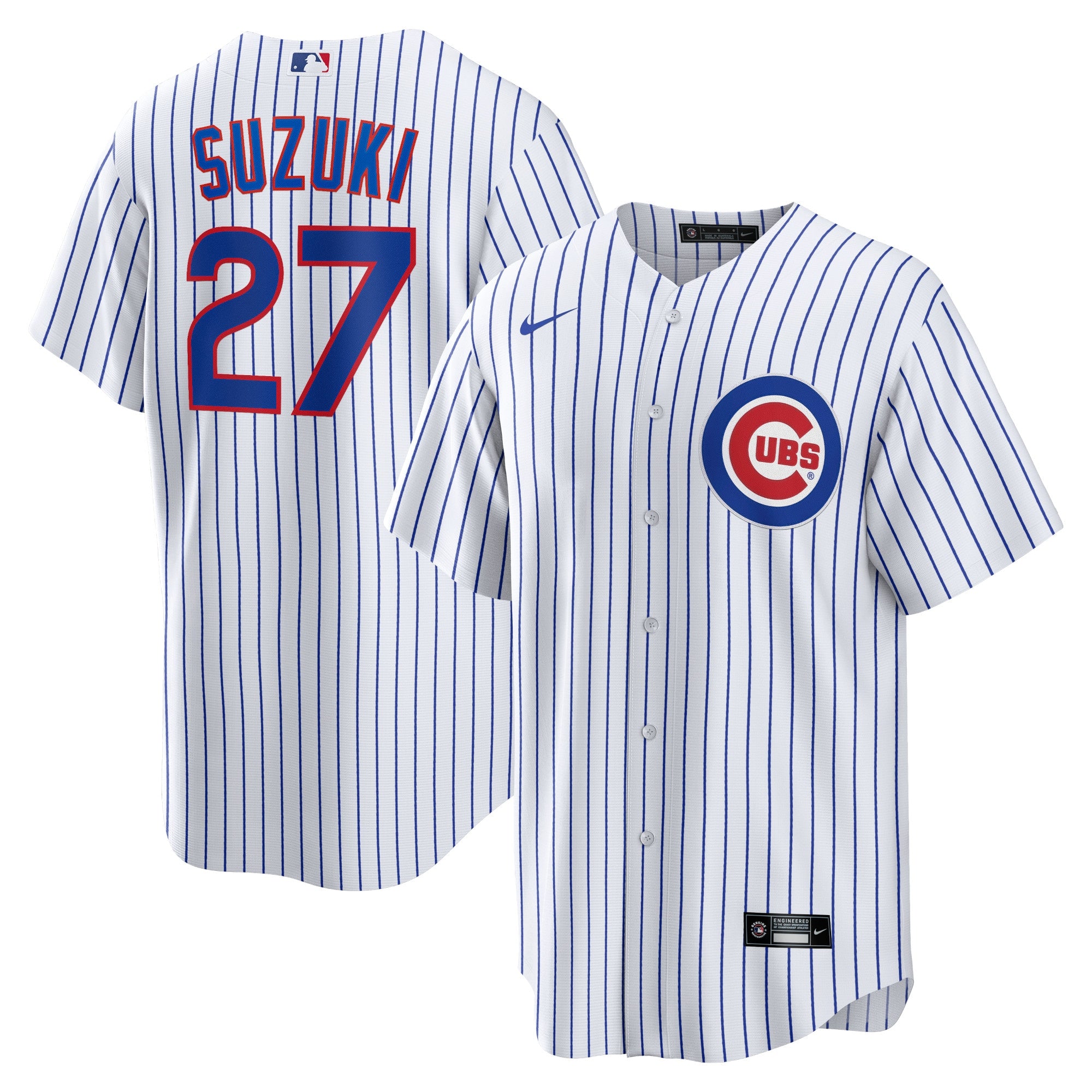 Seiya Suzuki Chicago Cubs Home Replica Jersey - White | Stitched Baseball Jersey TJS1364