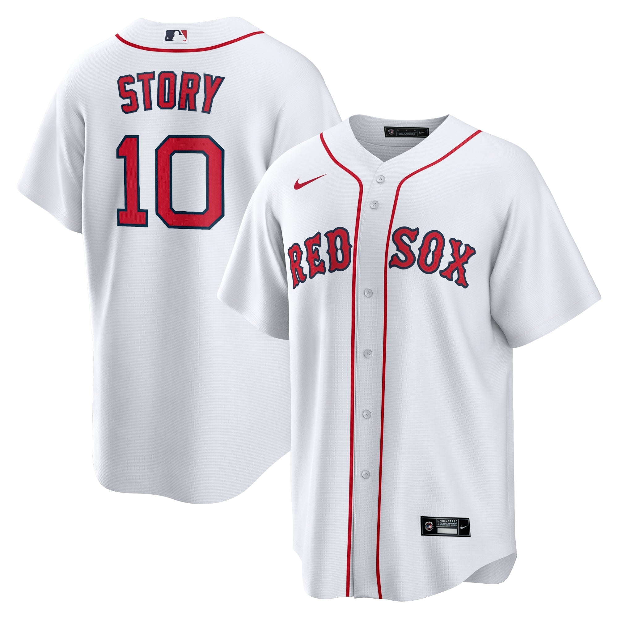 Trevor Story Boston Red Sox Home Replica Jersey - White | Stitched Baseball Jersey TJS1535