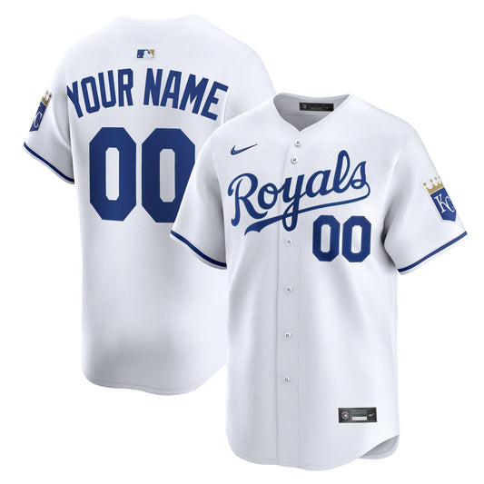 Kansas City Royals Home Limited Custom Jersey - White | Stitched Baseball Jersey TJS1336