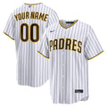 San Diego Padres Home Replica Custom Jersey - White | Stitched Baseball Jersey TJS1360