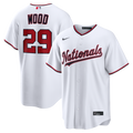 James Wood Washington Nationals Home Replica Jersey - White | Stitched Baseball Jersey TJS1412