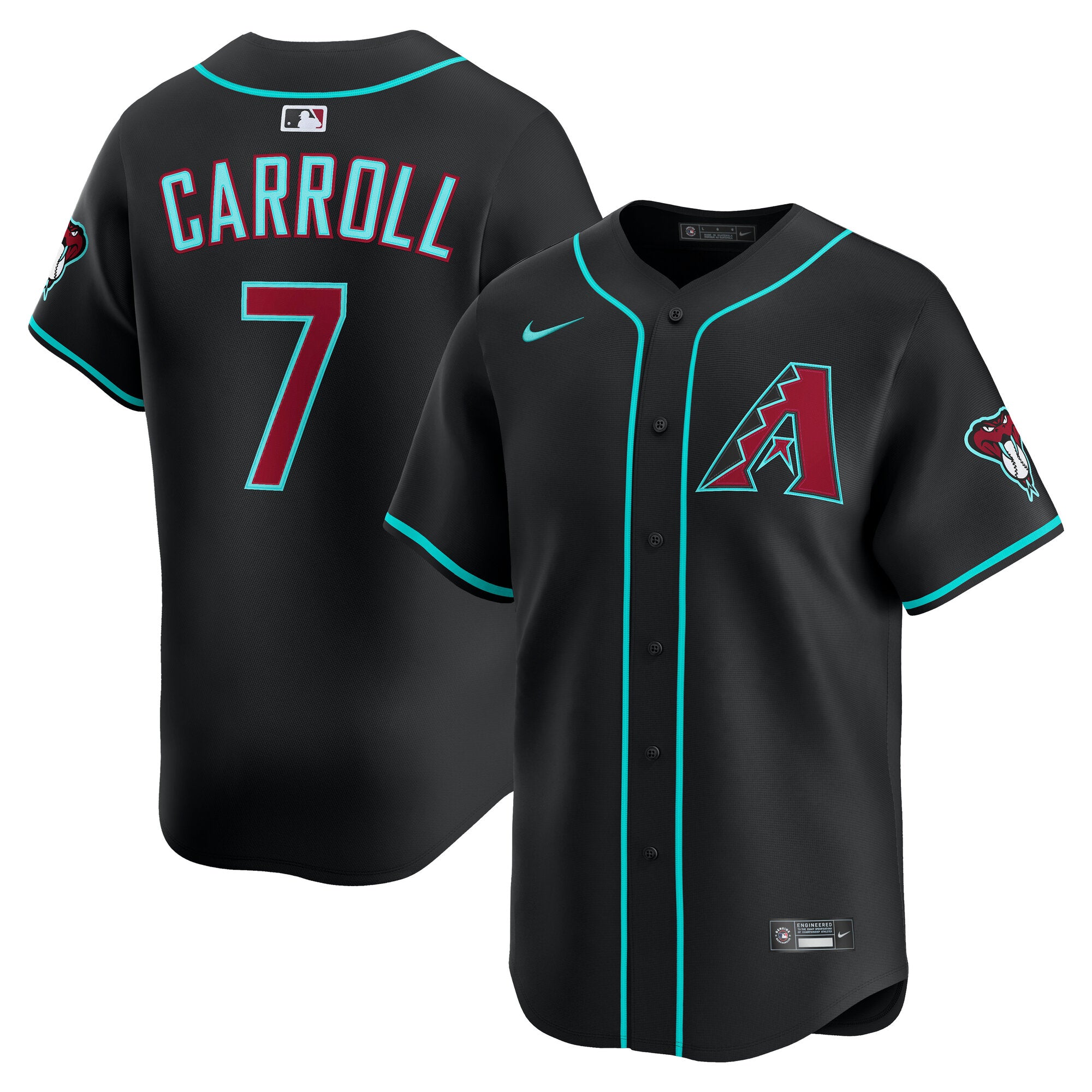 Corbin Carroll Arizona Diamondbacks Alternate Limited Player Jersey - Black | Stitched Baseball Jersey TJS1433