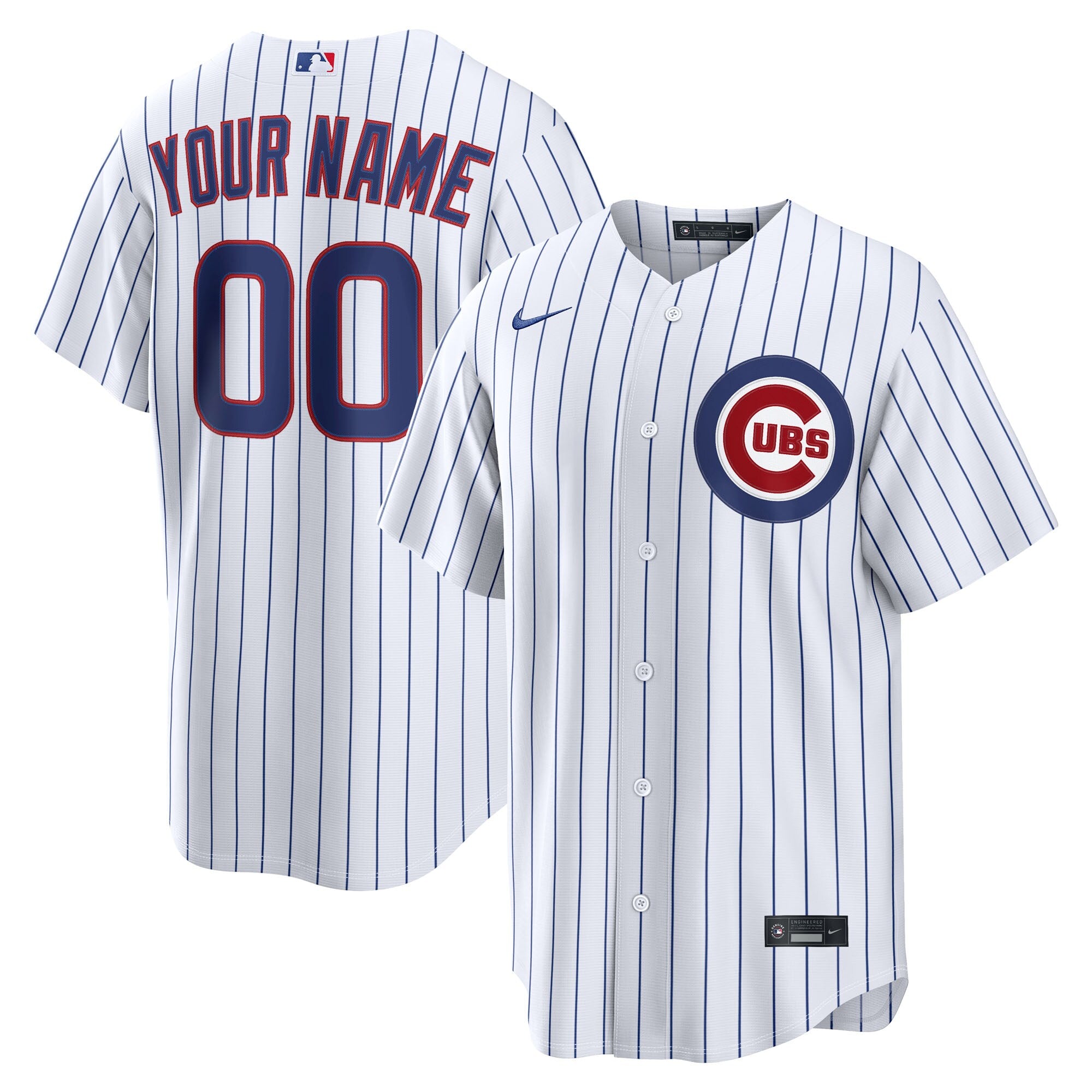 Chicago Cubs Home Replica Custom Jersey - White | Stitched Baseball Jersey TJS1329