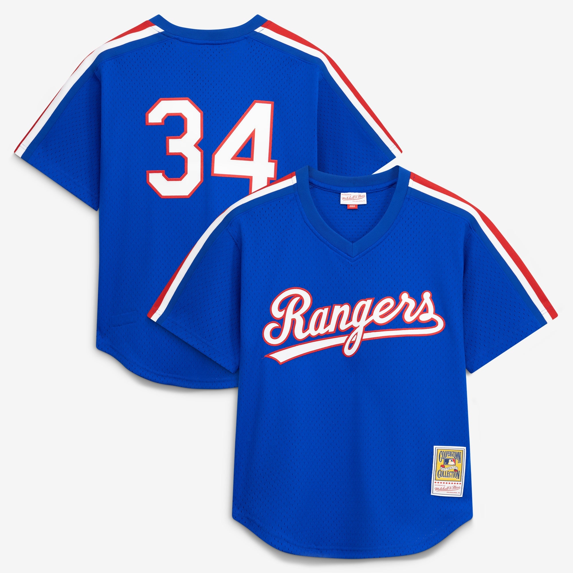 Nolan Ryan Texas Rangers M & N Batting Practice Jersey - Royal | Stitched Baseball Jersey TJS1353