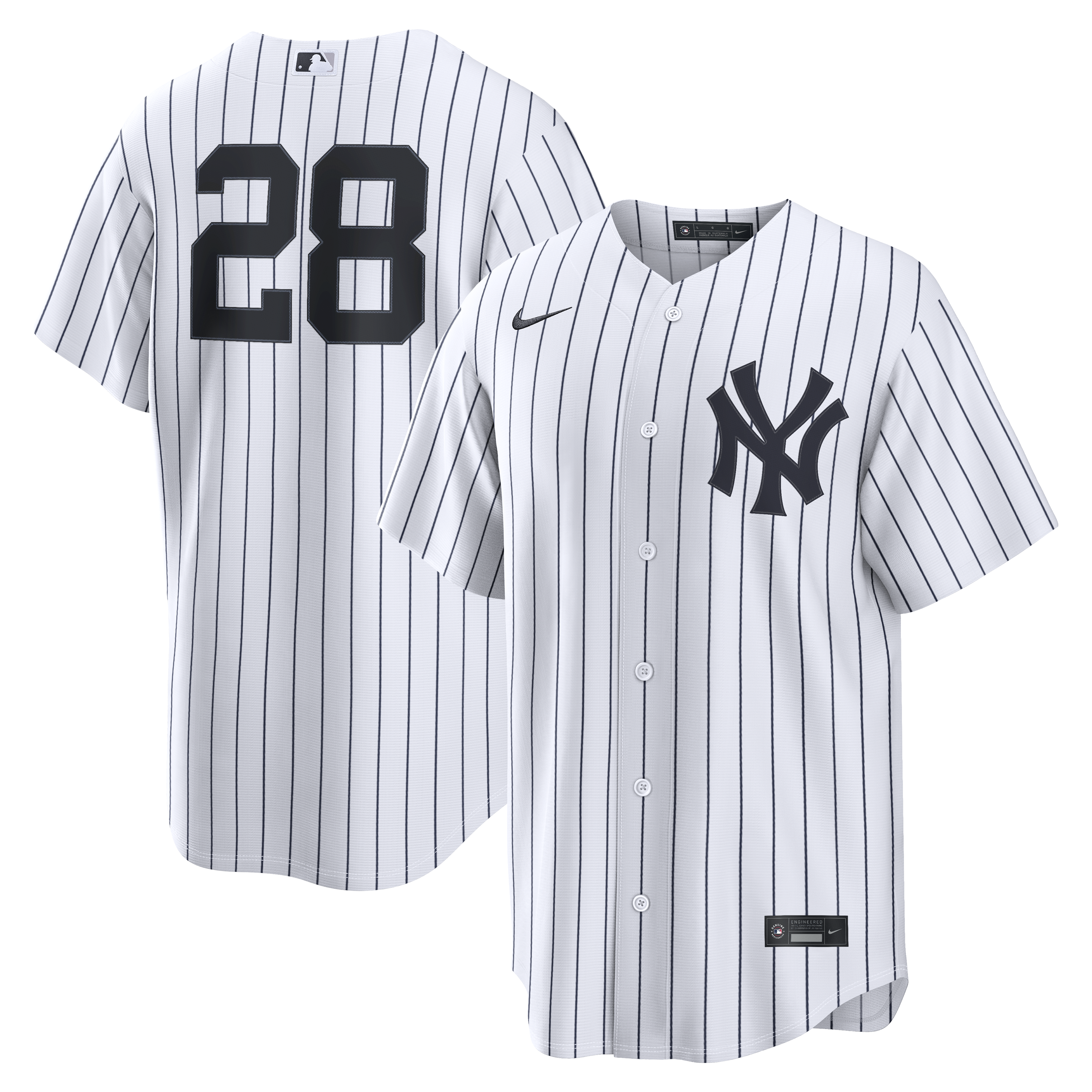 Austin Wells New York Yankees Home Replica Jersey - White | Stitched Baseball Jersey TJS1361